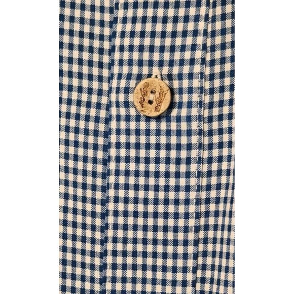 Mojo Shirt Mens XL Blue White Checked Button Up Fishing Outdoor Long Sleeve - Picture 10 of 14